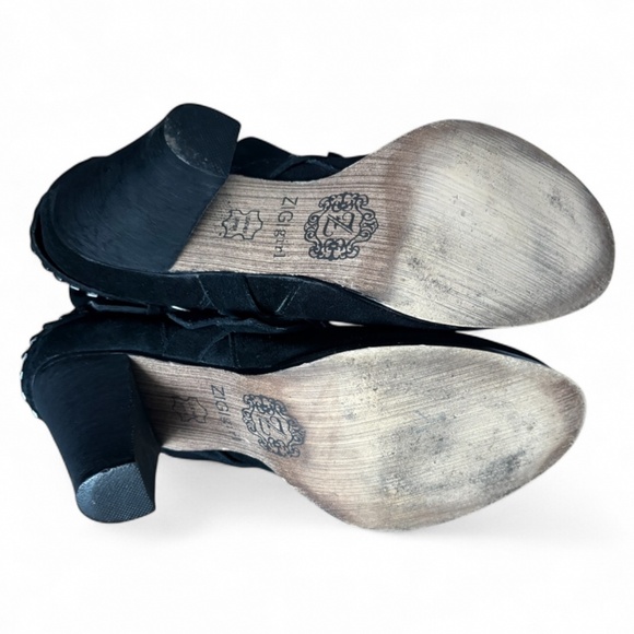 ZIGI Girl Black Studded Slouch Boots – Size 8.5 (Y2K Revival) - Picture 7 of 8